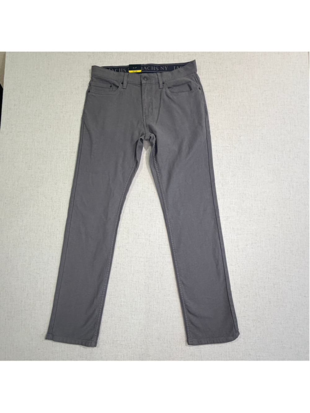 JACHS New York Men’s Straight Fit 5-Pocket Pants 32x32 Gray NWT
